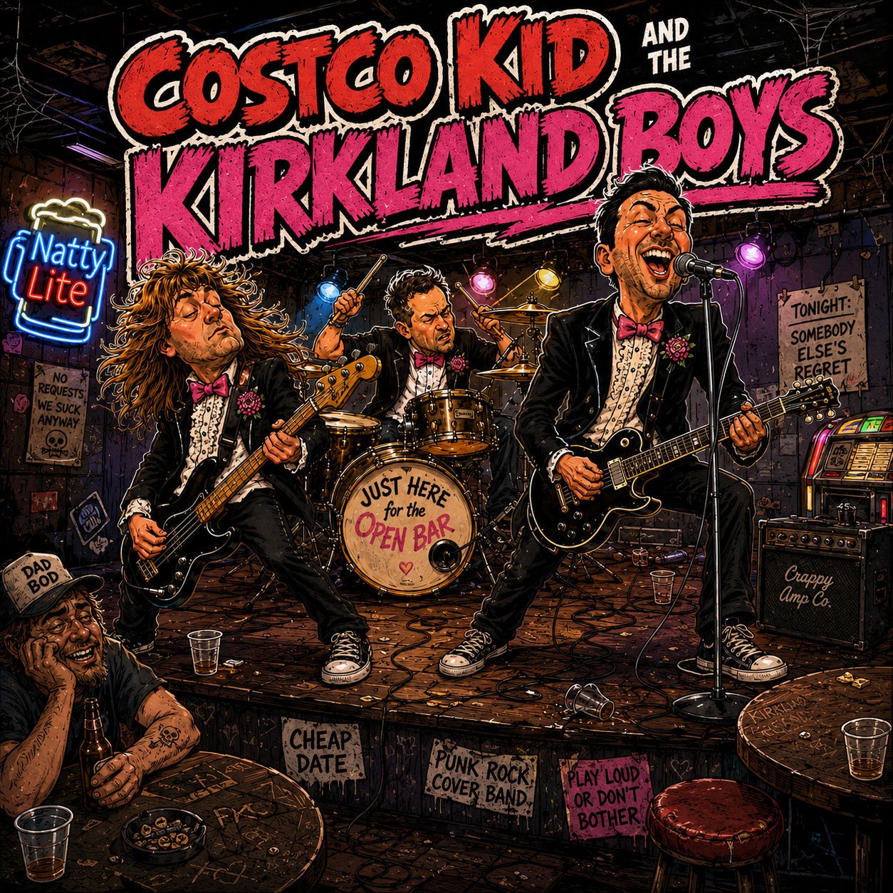 Costco Kid and the Kirkland Boys playing in a dive bar
